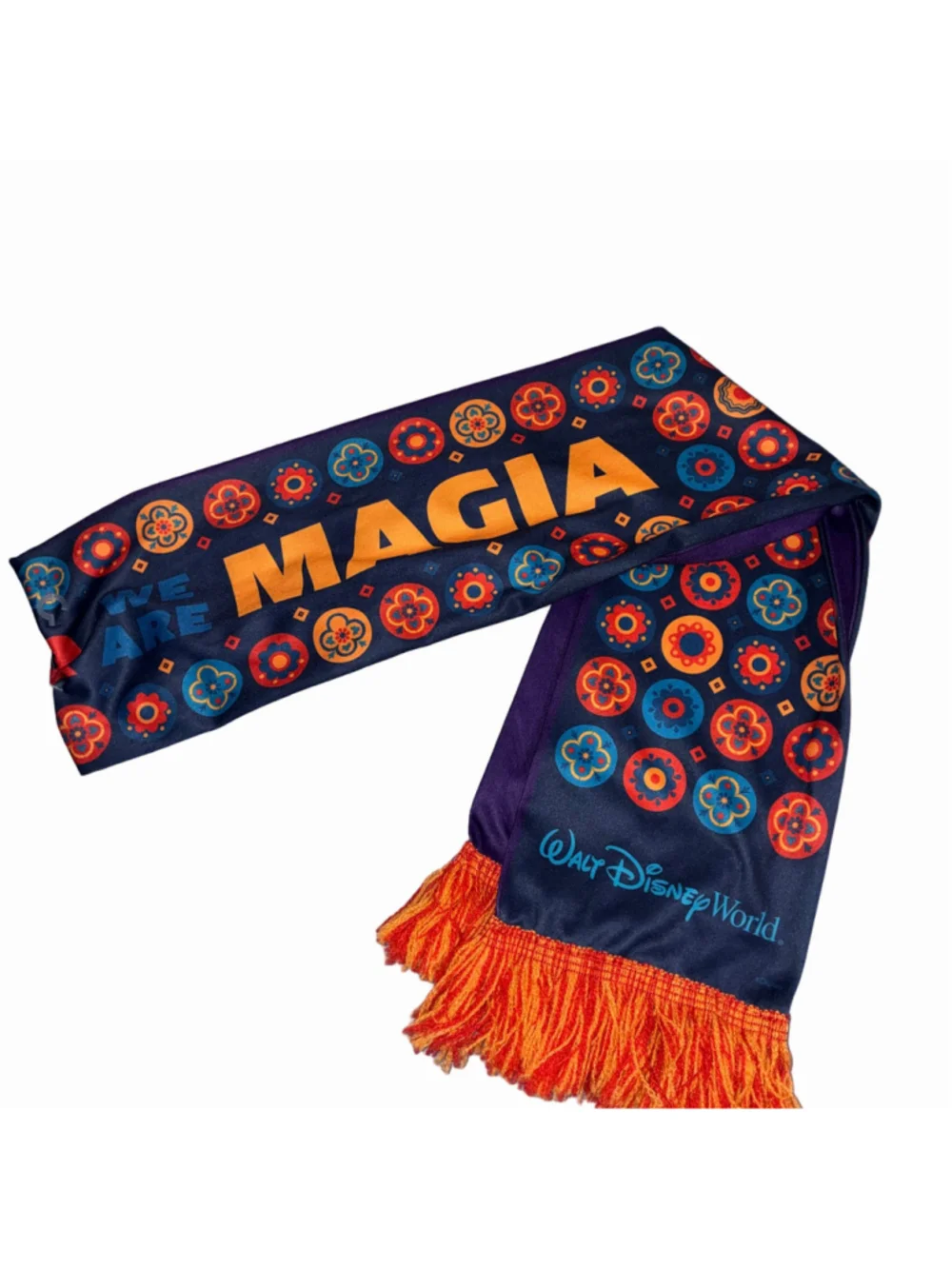 Disney Women's Orlando Pride Hispanic American Heritage Scarf Purple Orange